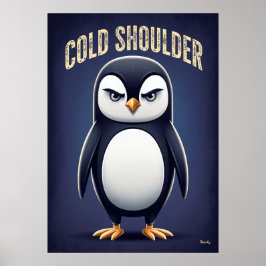 Kallsk肩spingvin – Rollig Tecknad Karaktär Poster