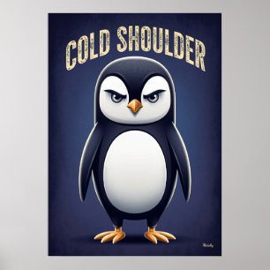Kallsk肩spingvin – Rollig Tecknad Karaktär Poster
