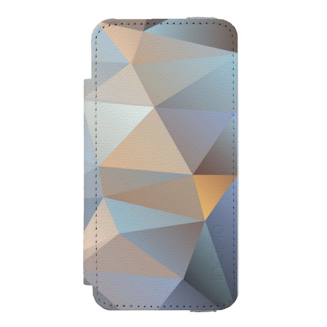 Kallt abstrakt triangelmönster incipio iPhone wallet skal (Folio Framsidan)