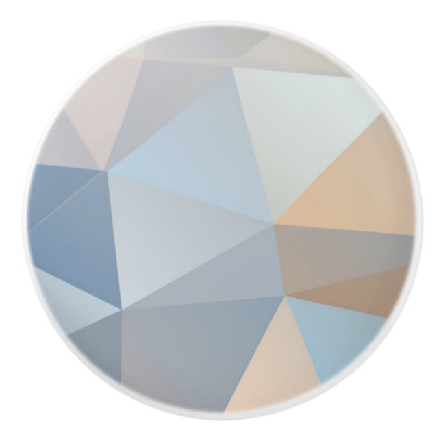 Kallt abstrakt triangelmönster knopp (Framsidan)