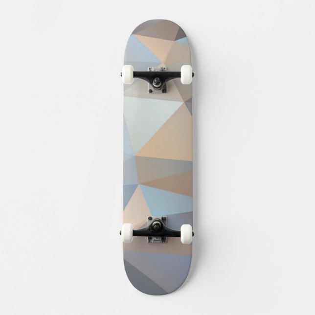 Kallt abstrakt triangelmönster skateboard bräda 20,5 cm (Framsida)