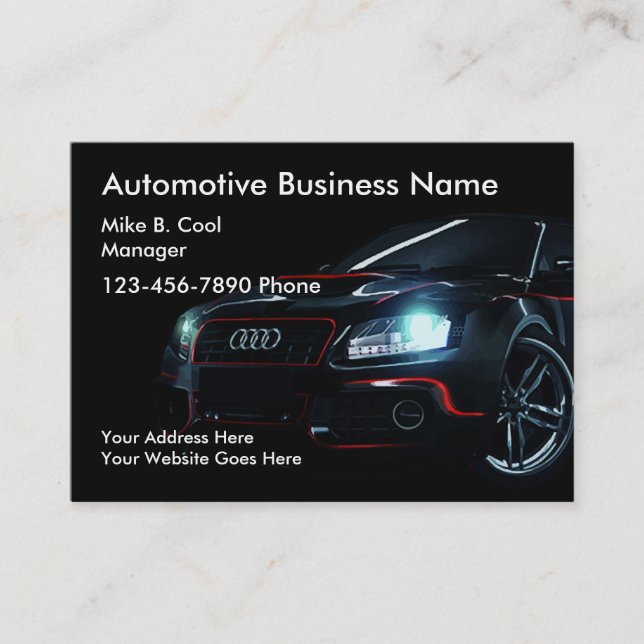 Kallt automatiskt servar visitkortar visitkort (Framsida)