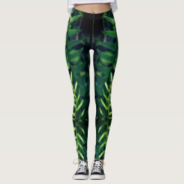 Kallt Fernlövtryck på Leggins Leggings
