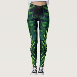 Kallt Fernlövtryck på Leggins Leggings