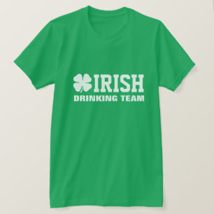 Kallt irländskt dricka lag för st patrick's t-shirt
