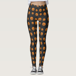 Kallt jack o lanternHalloween mönster Leggings