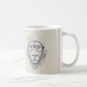 Kallt lejont kaffemugg