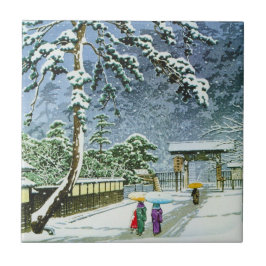 Kallt orientaliskt japanskt vattenfärgHonmonji Kakelplatta