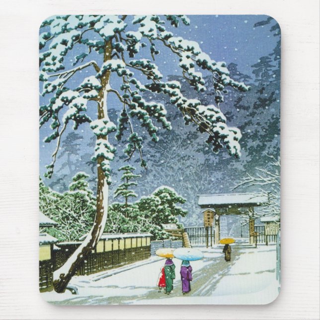 Kallt orientaliskt japanskt vattenfärgHonmonji Musmatta (Framsidan)