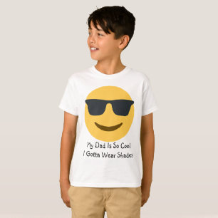 Kallt pappaEmoji ha på sig skuggar T-tröja T Shirt