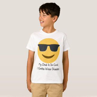 Kallt pappaEmoji ha på sig skuggar T-tröja T Shirt