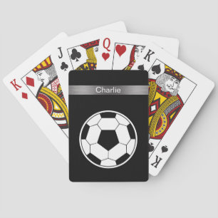 Kallt personifierat fotbolltema leka kort casinokort