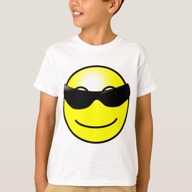 Kallt solglasögongultansikte t shirt (Framsida)