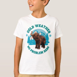 Kallt väder, inget problem här! Ullig mammutbaby T Shirt