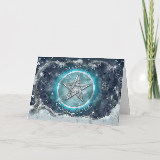 Kallt Yule kort (Framsida)
