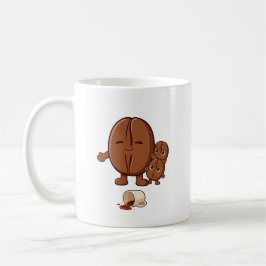Kalm söt kaffeböna  kaffemugg