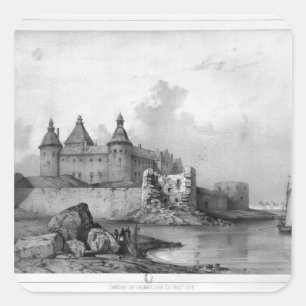 Kalmar Castle Fyrkantigt Klistermärke