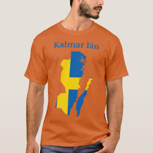 Kalmar County Karta Sverige T Shirt