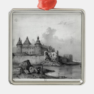 Kalmar slott julgransprydnad metall