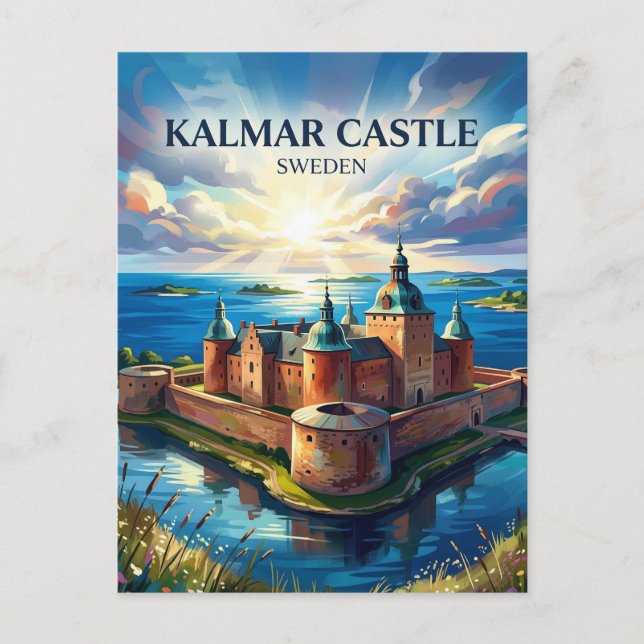 Kalmar slott Sverige Vykort (Framsida)