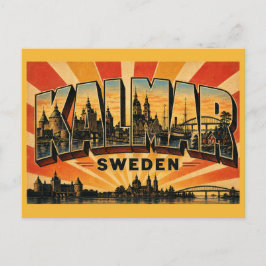 Kalmar Sverige slott fästning Vykort