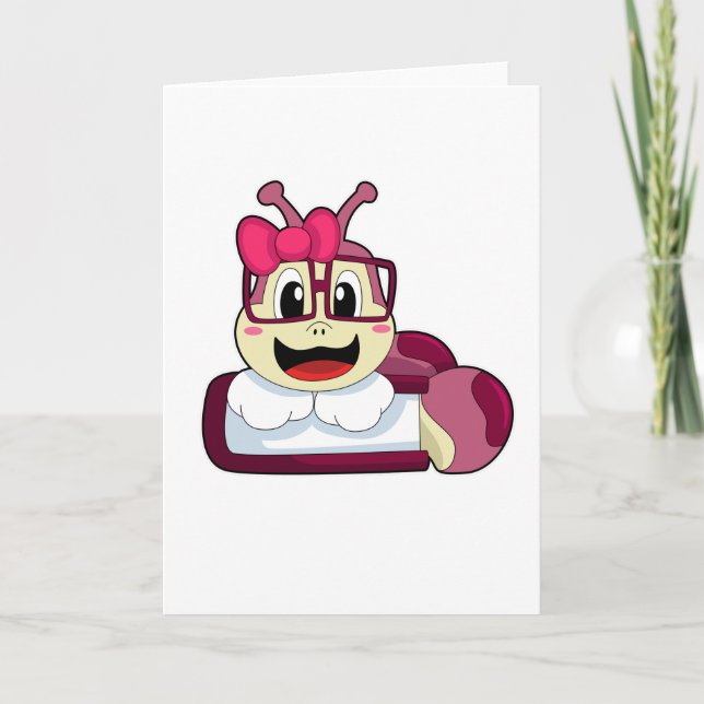 Kålmask med band kort (Framsida)