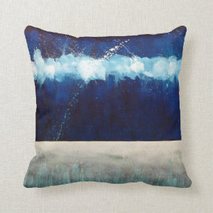 KALMERING AV BLUE Färg-BEHANDLING 2-sidig Pillow Kudde