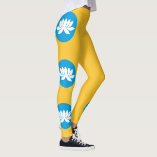 Kalmykia flagga leggings