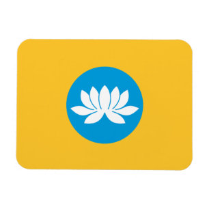 Kalmykia flagga magnet
