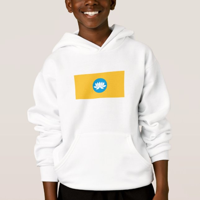 Kalmykia Flagga T Shirt (Framsida)