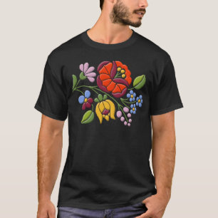 Kalocsa broderi - ungersk Folk konst T Shirt