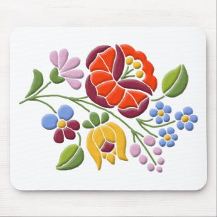 Kalocsa Embroidery - ungersk folkkonst Musmatta
