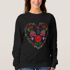 Kalocsa Embroidery Women's Basic Sweatshirt T-shirt