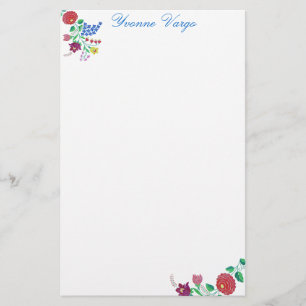 Kalocsai Flower Stem Brevpapper