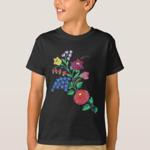 Kalocsai Flower Stem Tee Shirt