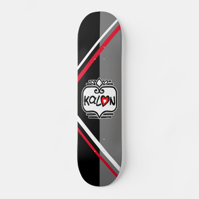 Kalon, coeur de breton mini skateboard bräda 18,5 cm (Framsida)