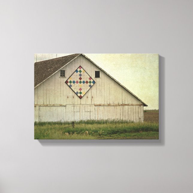 Kalona Barn Quilt Canvastryck (Framsida)