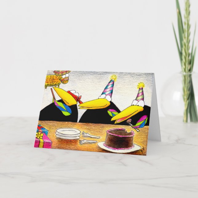 Kalorispetsar för födelsedag gal kortet kort (Framsida)