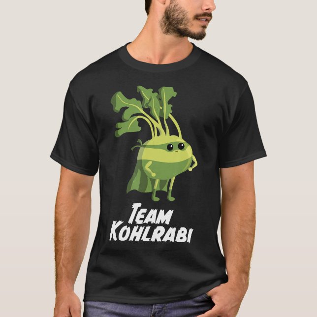Kålrabbi, vegetabiliskt supermat för Vegans och gr T Shirt (Framsida)