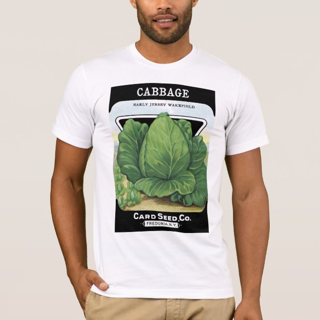 Kålsädesförpackningens etikett tee shirt (Framsida)