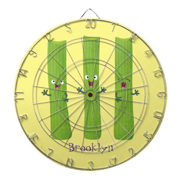 Kålselleri stift av trio-tecknad darttavla (Framsidan)
