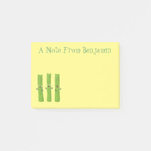 Kålselleri stift av trio-tecknad post-it block