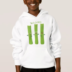 Kålselleri stift av trio-tecknad t shirt