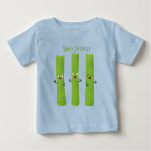 Kålselleri stift av trio-tecknad t shirt