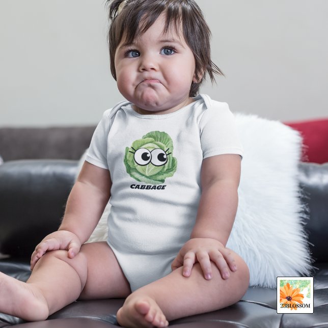 Kålsskål vegan baby lustig utrustning t shirt (Skapare uppladdad)