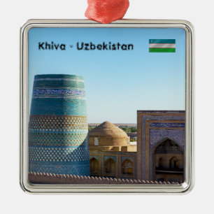 Kalta Minor Minaret - Khiva, Uzbekistan Julgransprydnad Metall