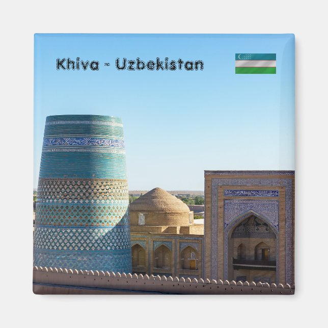 Kalta Minor Minaret - Khiva, Uzbekistan Magnet (Framsidan)