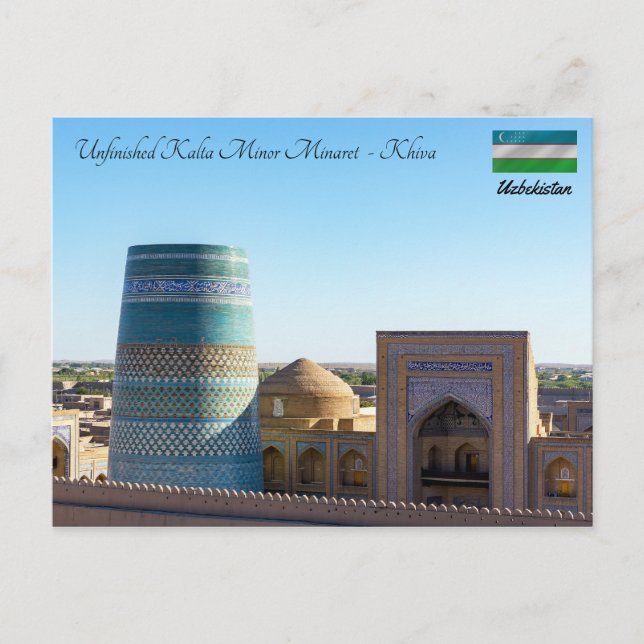 Kalta Minor Minaret - Khiva, Uzbekistan Vykort (Framsida)