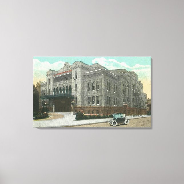 Kalurahtemplets yttre vy canvastryck (Framsida)