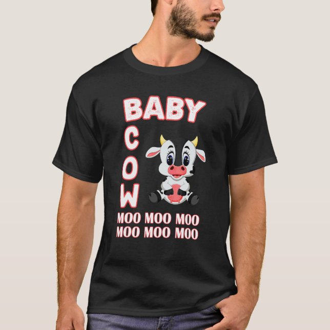 Kalv Mu Mu Mu T Shirt (Framsida)